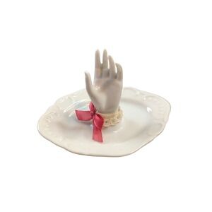 Vintage miniature hand ring holder